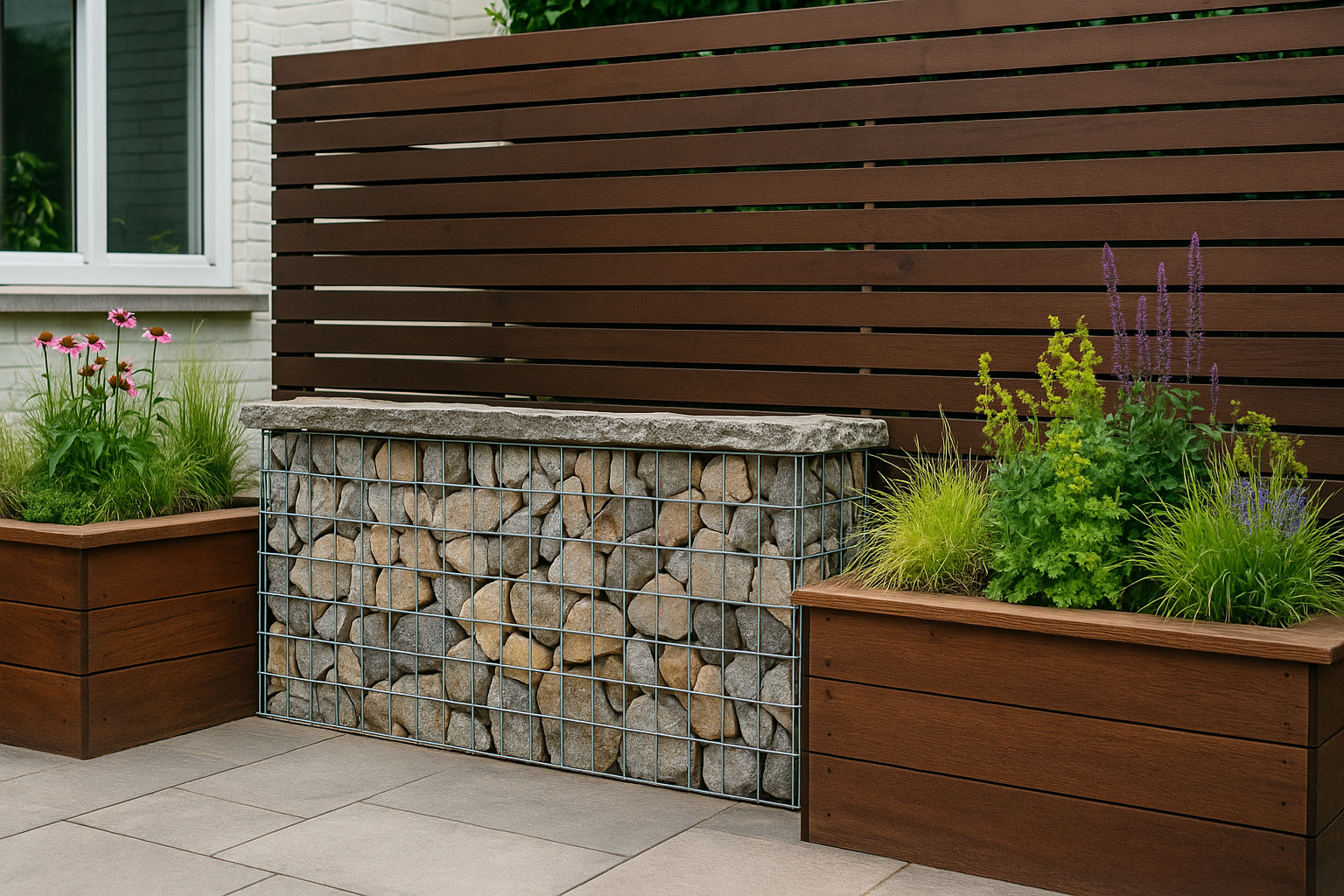 Modern Stone Entryway