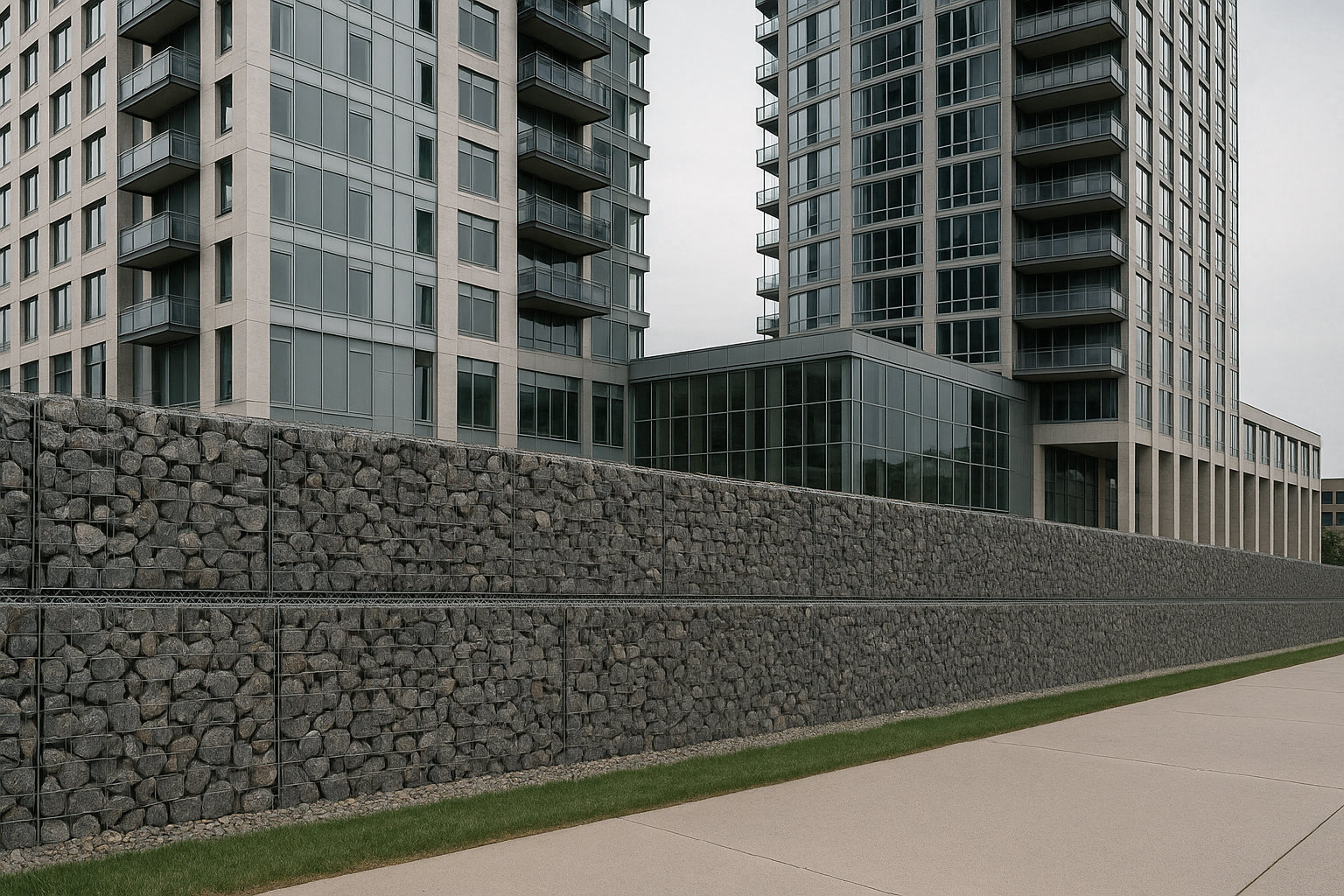Modern Stone Entryway